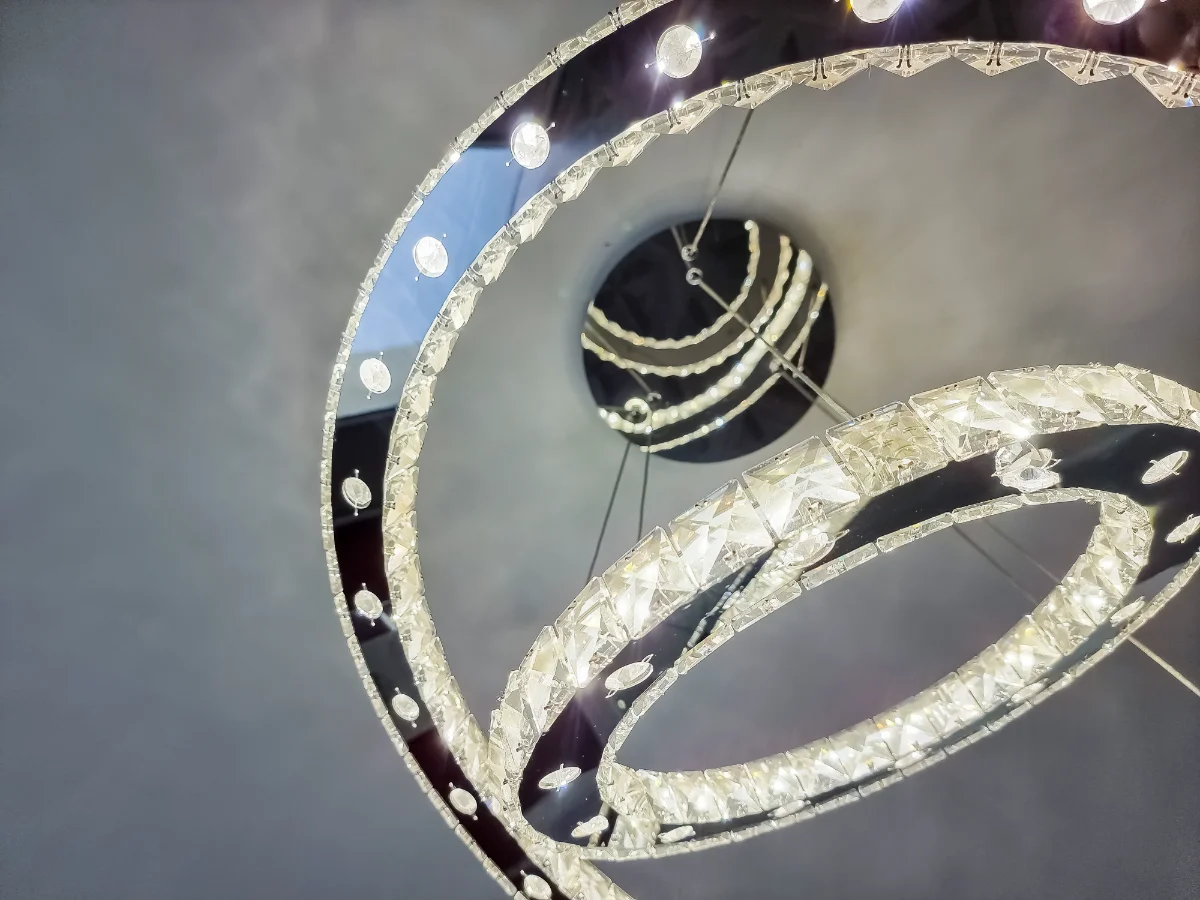 lustre de cristal moderno